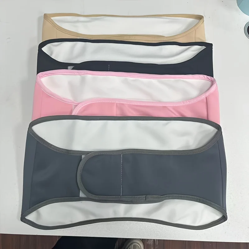 Reusable Castor Oil Pack, Enlarged Waist Pouch with Extended Retractable Strap, Khaki-colored Enlarged Care-assist Waist Pouch