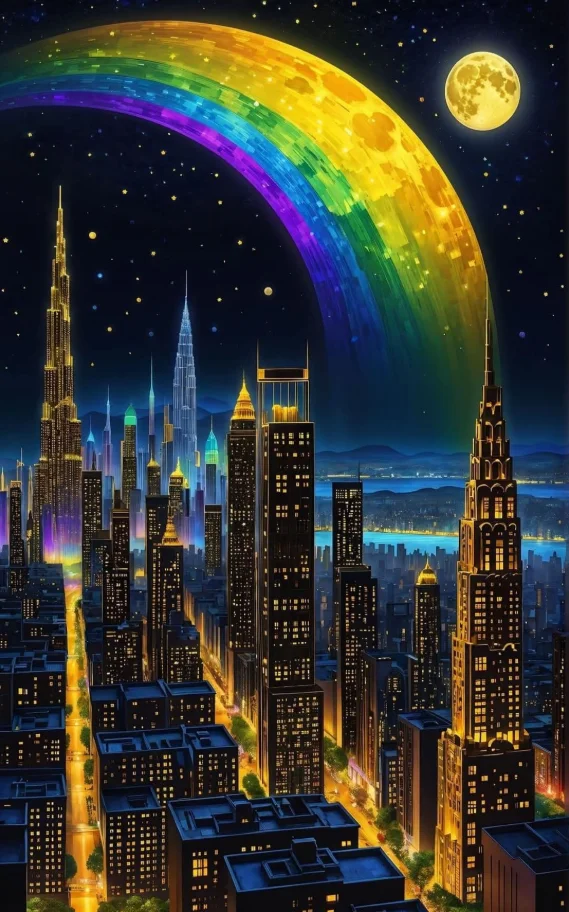 

A Forest of Tall Buildings 500/1000/1200/2000 PCS Jigsaw Puzzles Family Activity Games for Gameroom Bedroom Gifts