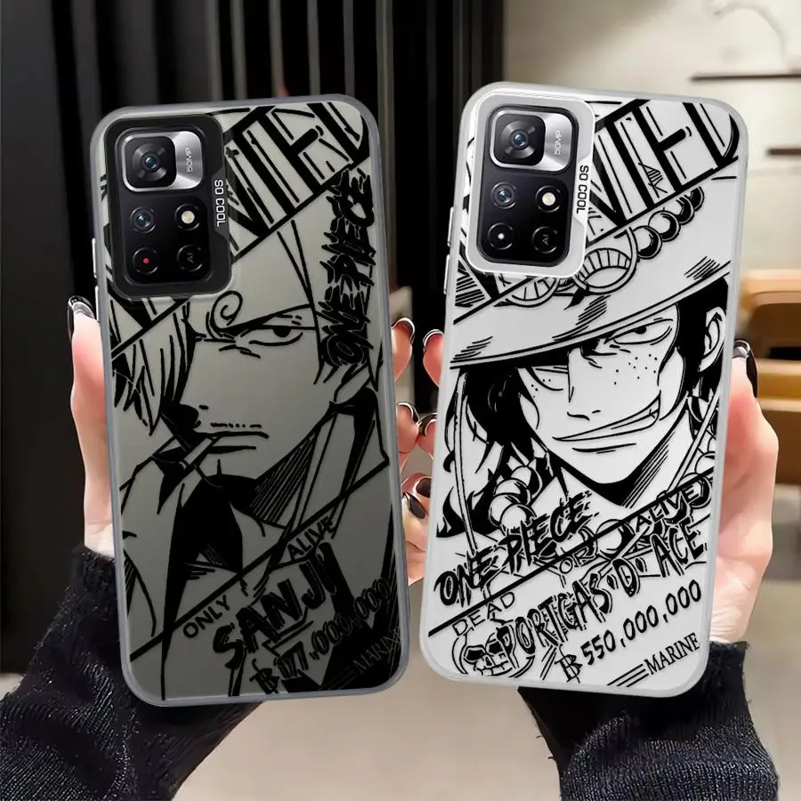 حافظة لهاتف Xiaomi Poco X3 NFC C51 X3 Pro C61 C50 غلاف ناعم قطعة واحدة Ace Roronoa Zoro