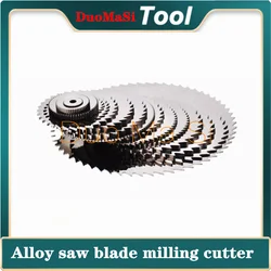 1PCS 40mm/50mm/60mm/75mm/80mm/100mm Solid carbide cutting saw blade milling cutte ,Slotting cutter,(0.8mm 1.0mm 1.5mm-5.0mm)