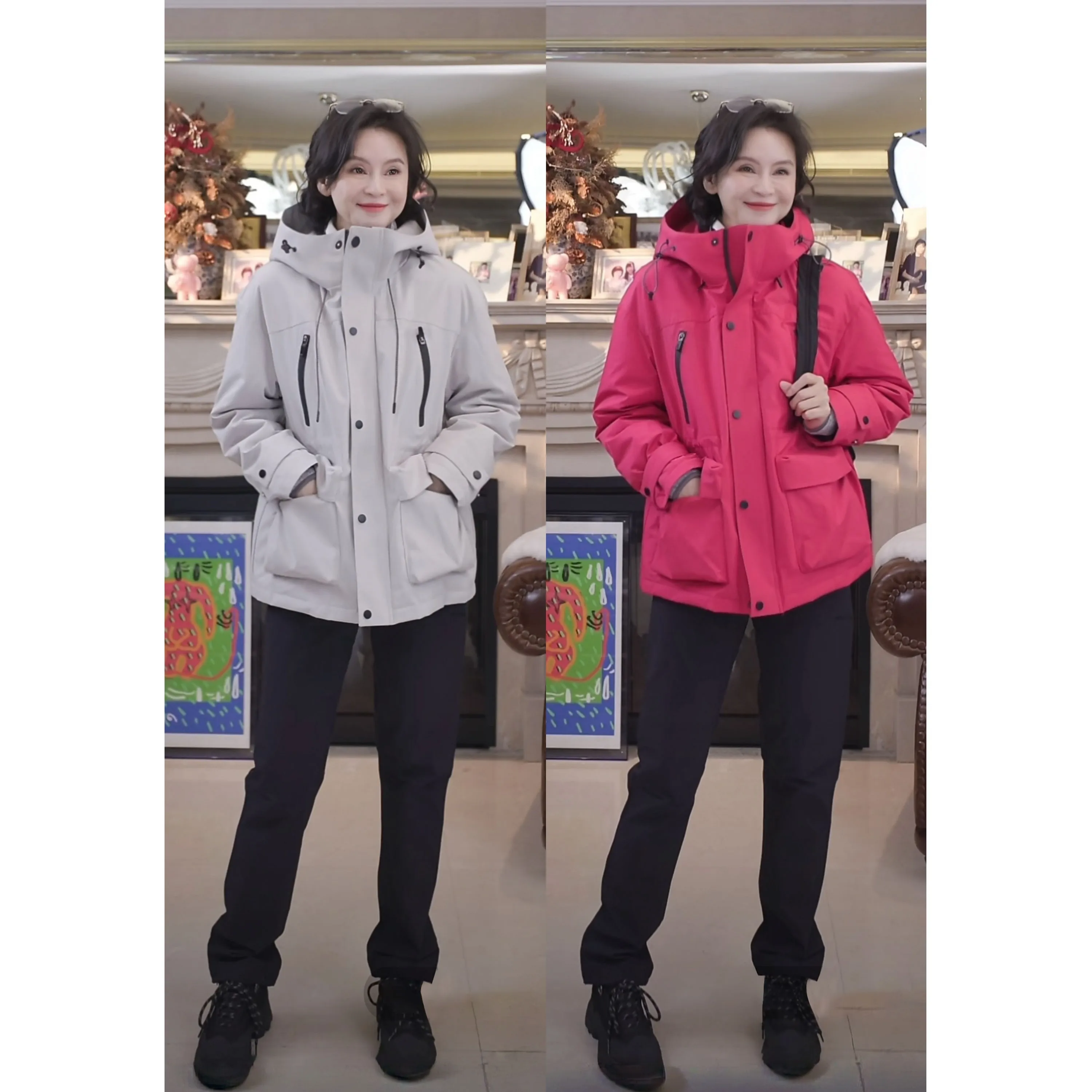 

Теплая водонепроницаемая куртка с капюшоном, 90% белый гусиный пух, ветрозащитная зимняя куртка для приключений, повседневная, стандартной длины, с длинными рукавами