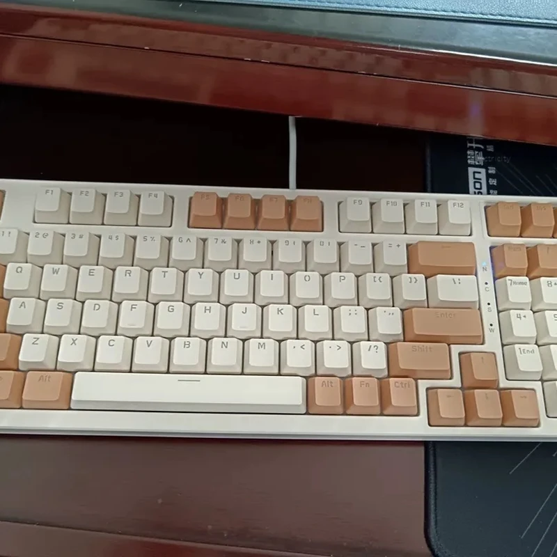 Mechrevo-Yaok355メカニカルキーボード、有線ガスケット構造、多層、ノイズリダクション、フルキー、影響なし、ゲーム、オフィスキーボード