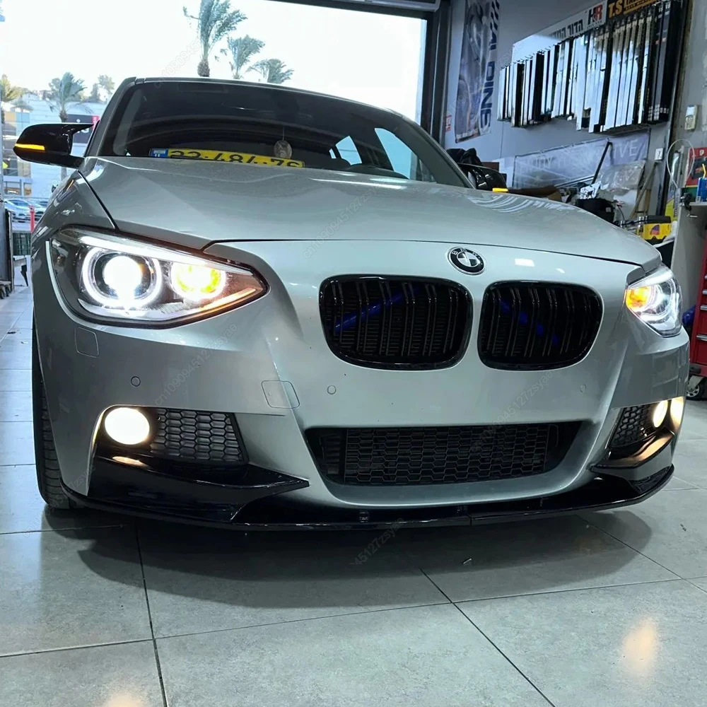 Car Front Bumper Lip Spoiler Splitter Diffuser Bodykits Tuning For BMW F20 F21 120d 120i M135i M-Sport 2012-2015 Pre-facelift