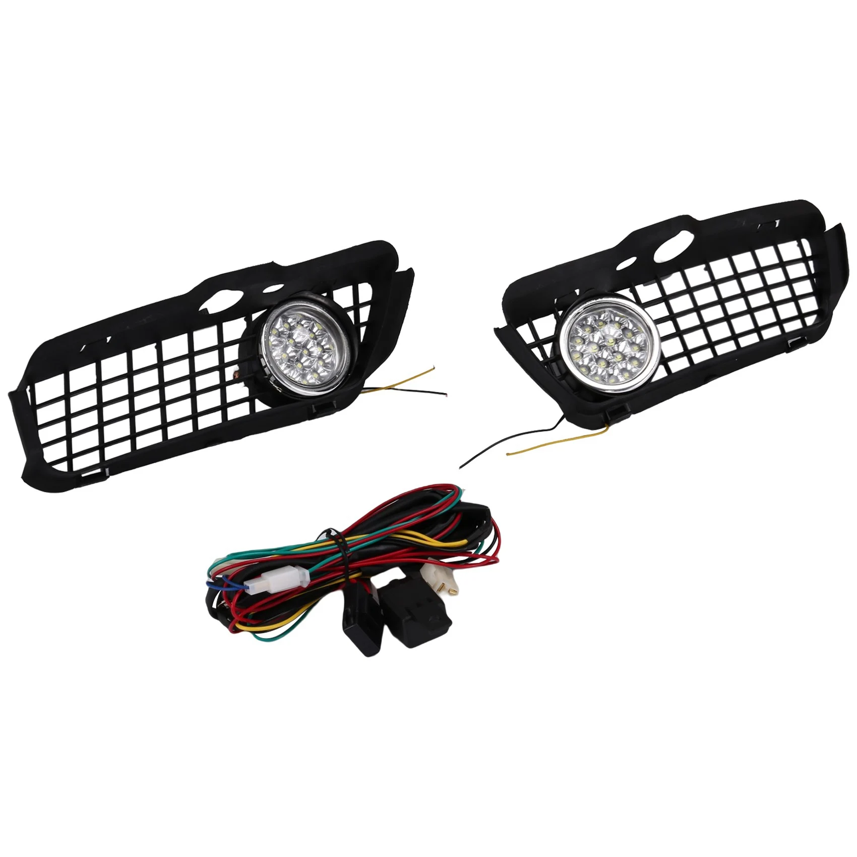 Halogen Fog Light Headlights with Connecting Wire Cable Foglight for Golf 3 MK3 Jetta Cabrio 1992-1998