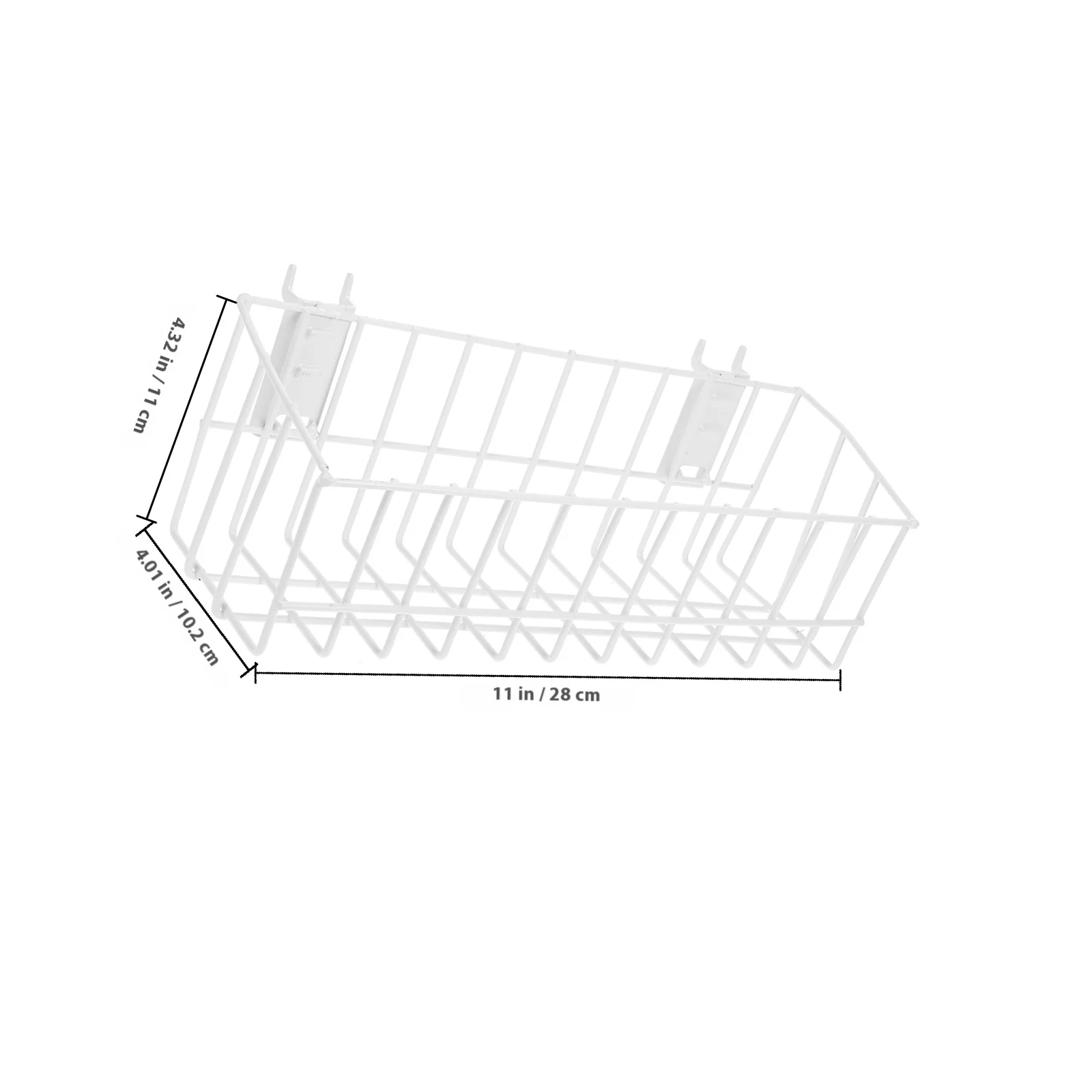 Small Bookshelf For Desk Book Organizer Wire Basket Hanging Shelf Storage Rack Scratch Resistant Lightweight Room Decor