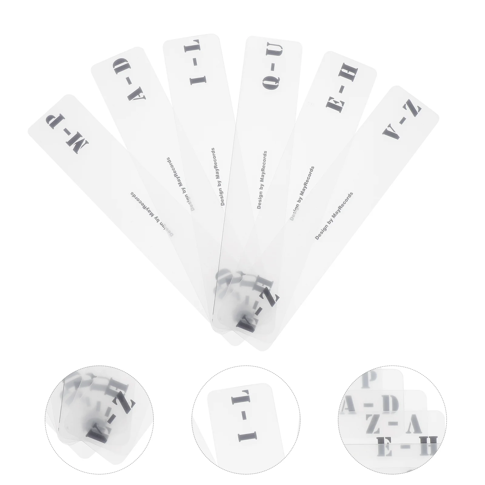 Alphabet Record Sorting Card Dividers Partition Plate Organizer Index Office Disc