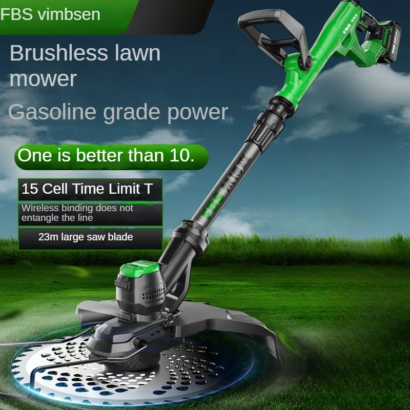 

Powerful Lithium Battery Cordless Brushless Electric Lawn Mower for Household Grass Cutting,New Type Grass Trimmer