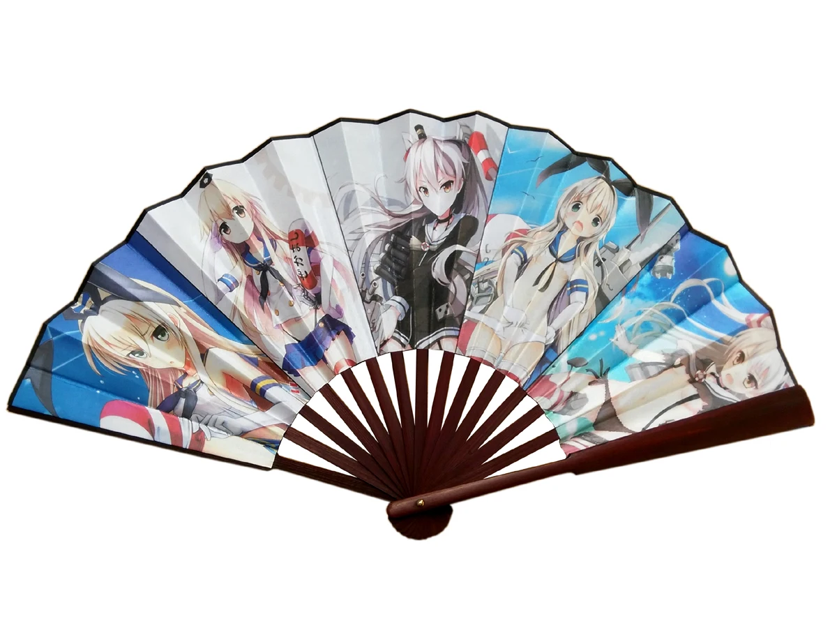 

33cm/10" Kantai Collection Bamboo&Tough Paper Shimakaze Folding Fan