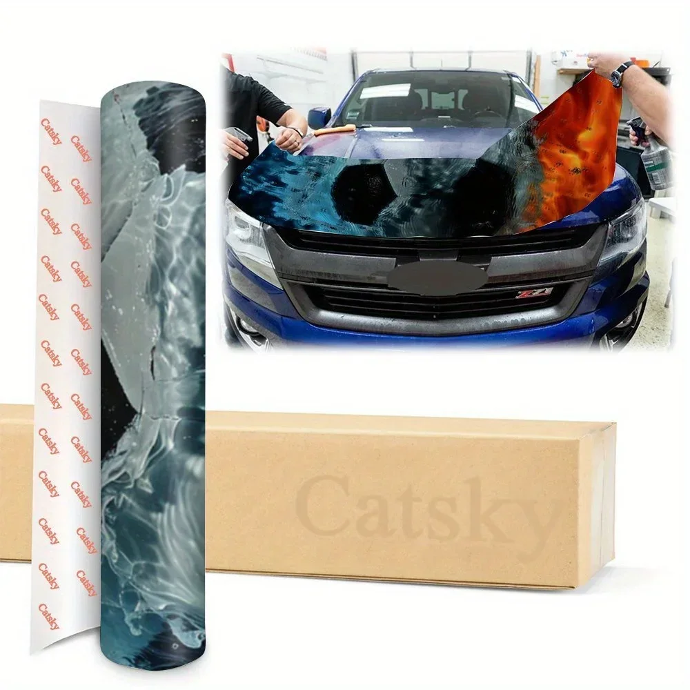 كرة القدم براقة في غطاء محرك السيارة الصدام العنقي التفاف اللون ملصق فينيل شاحنة الرسم بونيه اكسسوارات السيارات ديكور صائق هدية