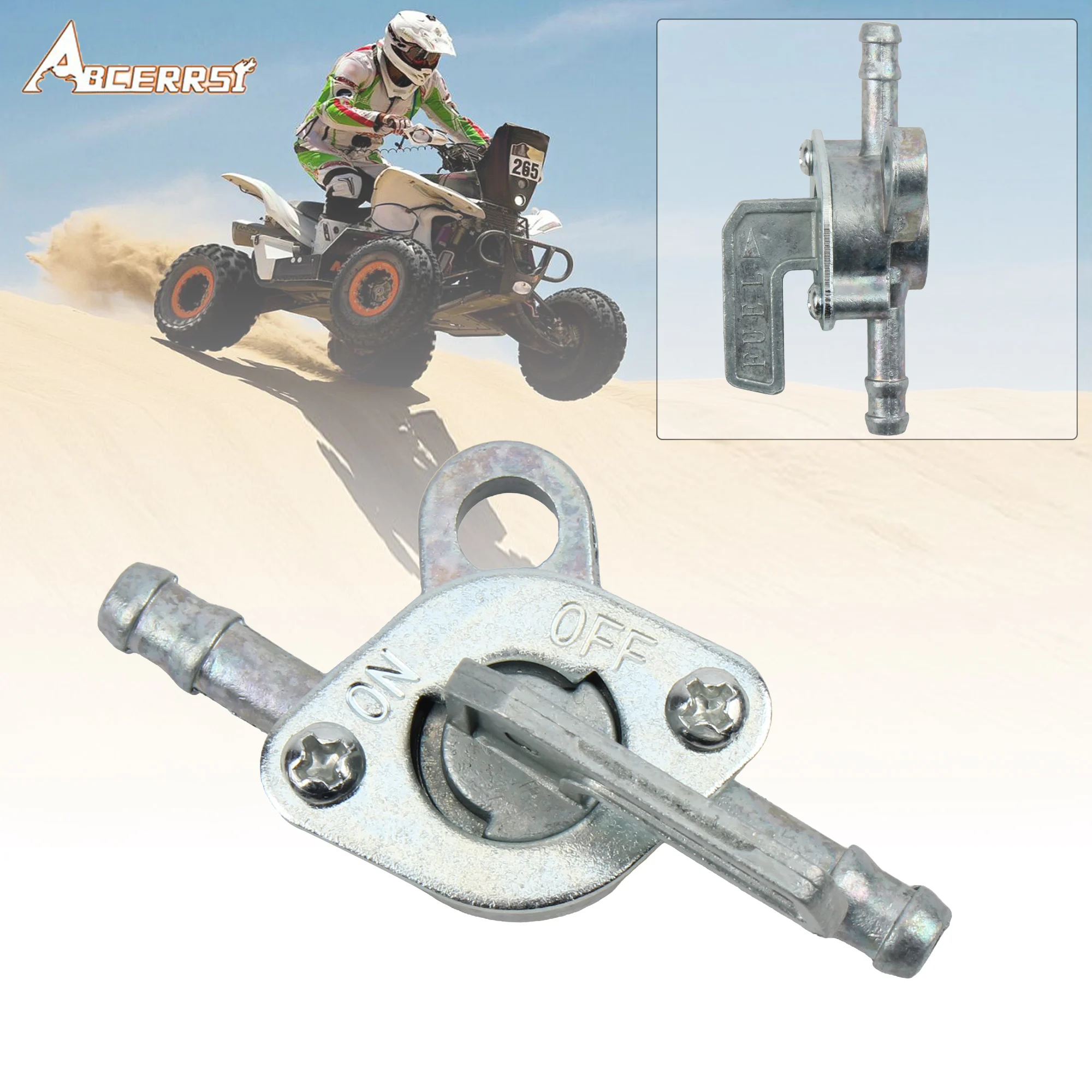 

6mm 1/4" Pit Dirt Bike ATV UTV Scooter Inline Fuel Tank Tap Valve Petcock On-Off Switch 50cc 70cc 90cc 100cc 110cc 125cc 150cc