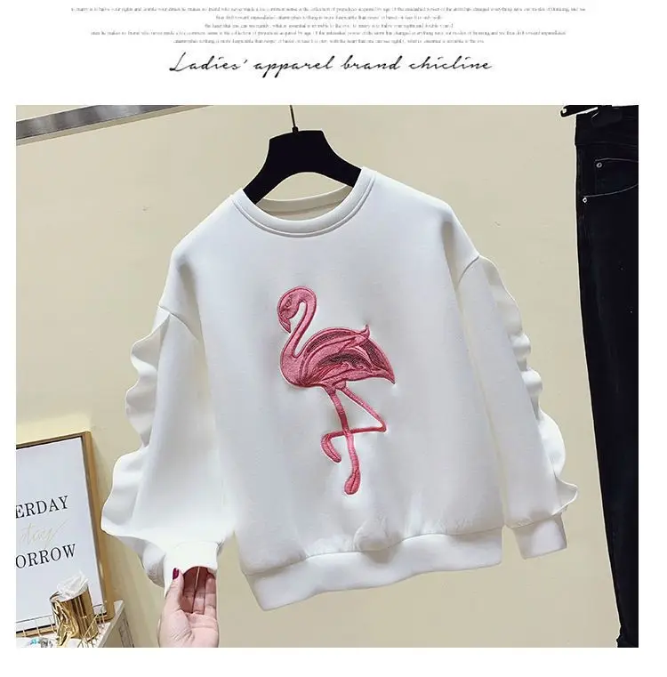 Children\'s sweater T-shirt spring and autumn girls baby embroidery loose ruffle top fashion bottoming shirt T-shirt