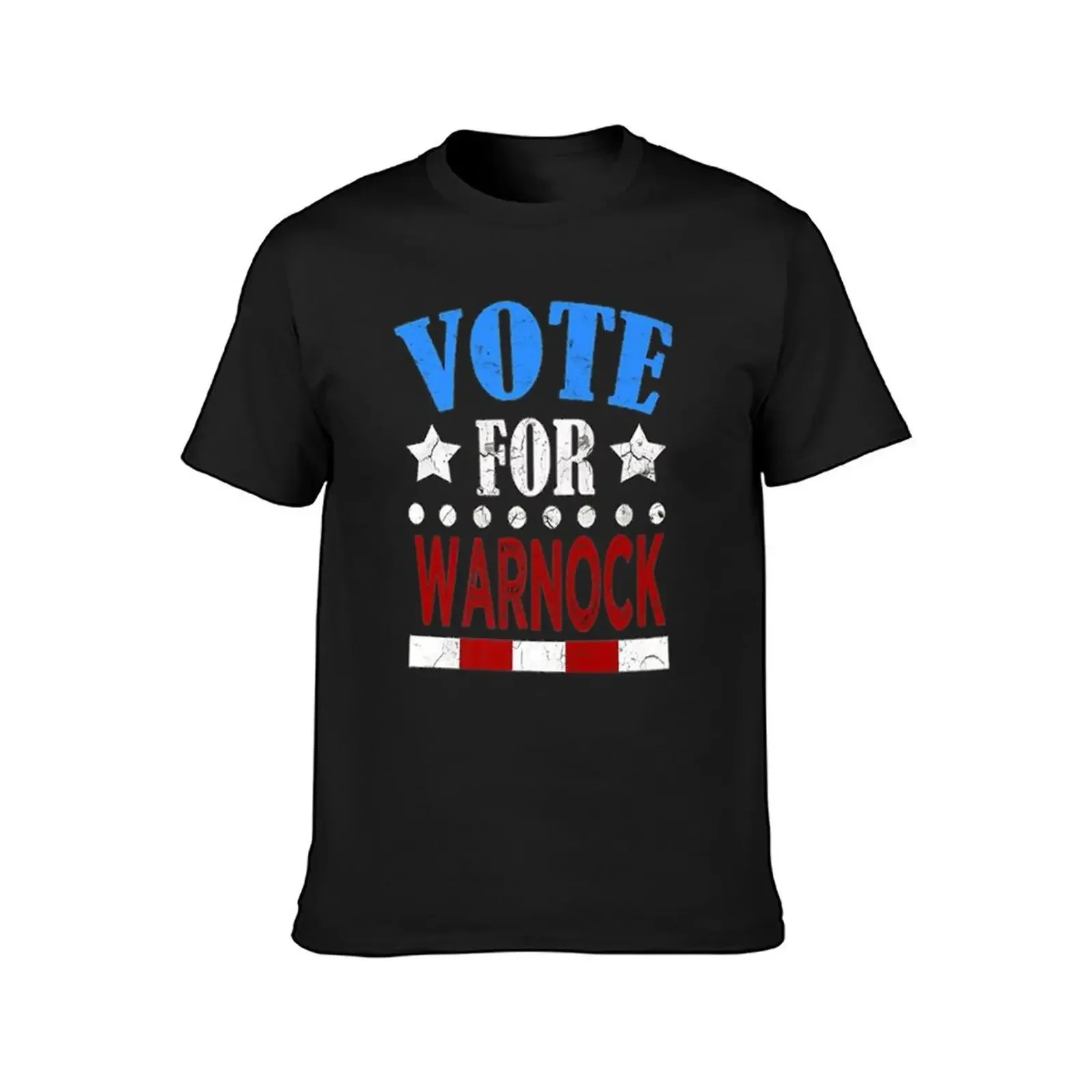 Vote Warnock 2020 T-Shirt Luxury man valentines boutique clothes plus size tops funny gifts mens t shirts casual stylish