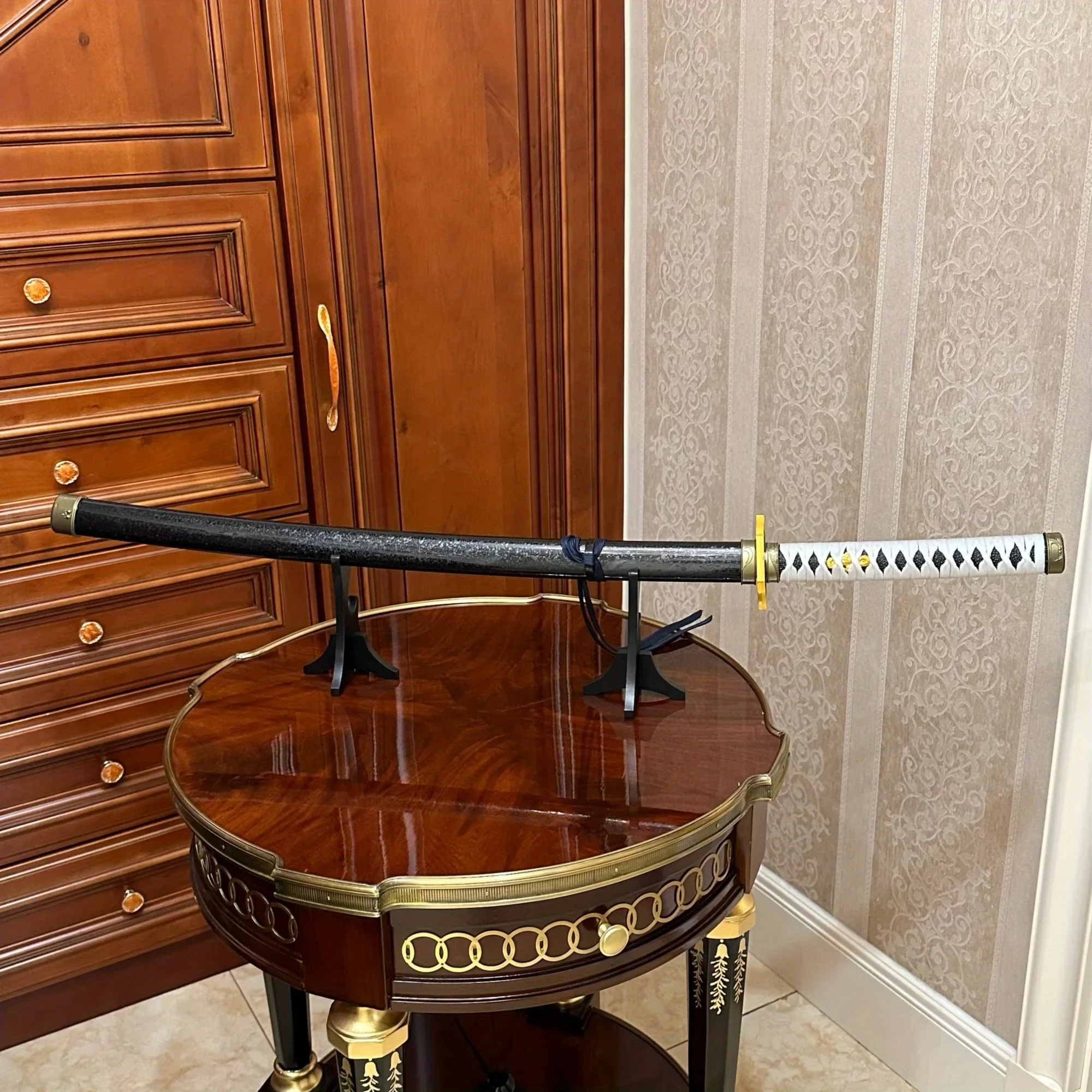 39.3 pollici Devil May Cry Vergil Legno Katana Spada Samurai Sabre Ninja Coltello Giapponese Katana Sabre Accessori Cosplay Prop Giocattolo