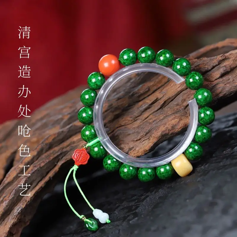 High-quality horn jewelry with full grain pattern, ancient style DIY bracelet