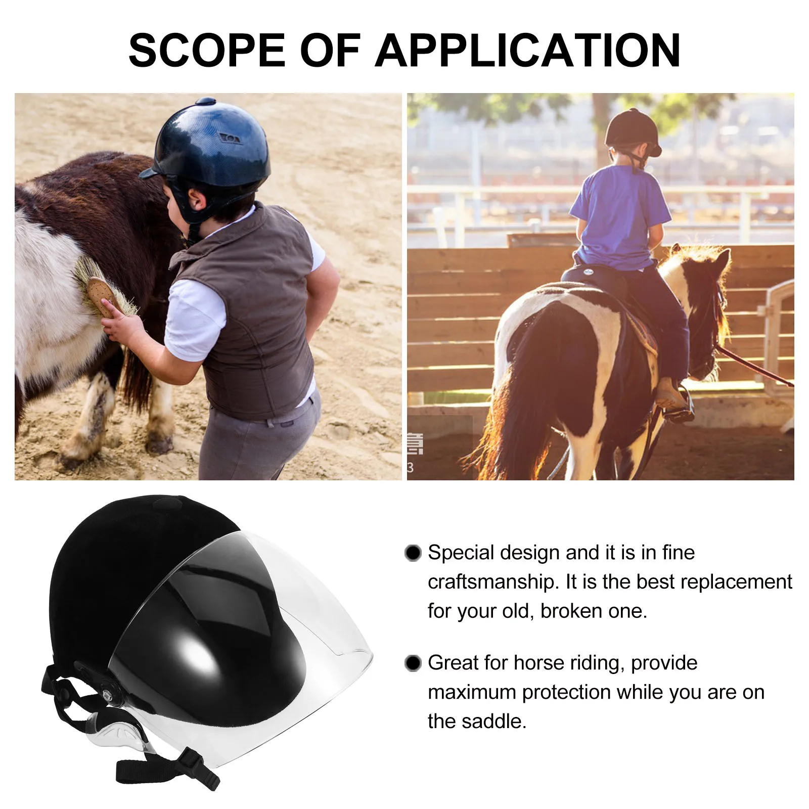 فتحة تهوية قابلة للتعديل للفروسية، متينة لركوب الخيل، معدات حماية لسلامة الشباب، أحذية الفرامل الخلفية