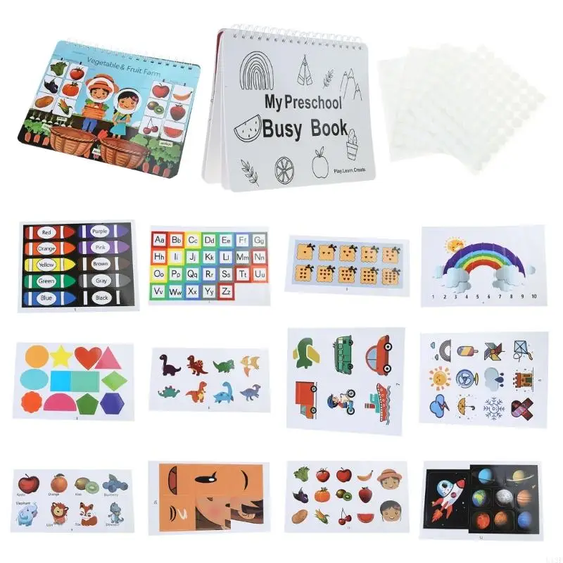

Preschool Busy Book Busy Book for Kindergarten Preschool Activity Book for Kids Toddler Hand Eye Coordination Busy Book