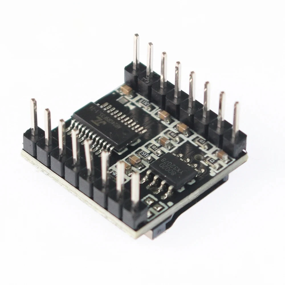 1-5 قطعة DFPlayer وحدة مشغل MP3 صغيرة SD/TF بطاقة دعم UART التحكم IO/المنفذ التسلسلي/AD MP3-TF-16PAudio لوحة وحدة الصوت #3