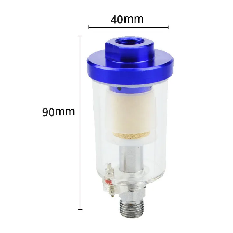 Inline 1/4 Inch Air Oil Water Separator Filter For Compressor Spray Paint Gun New