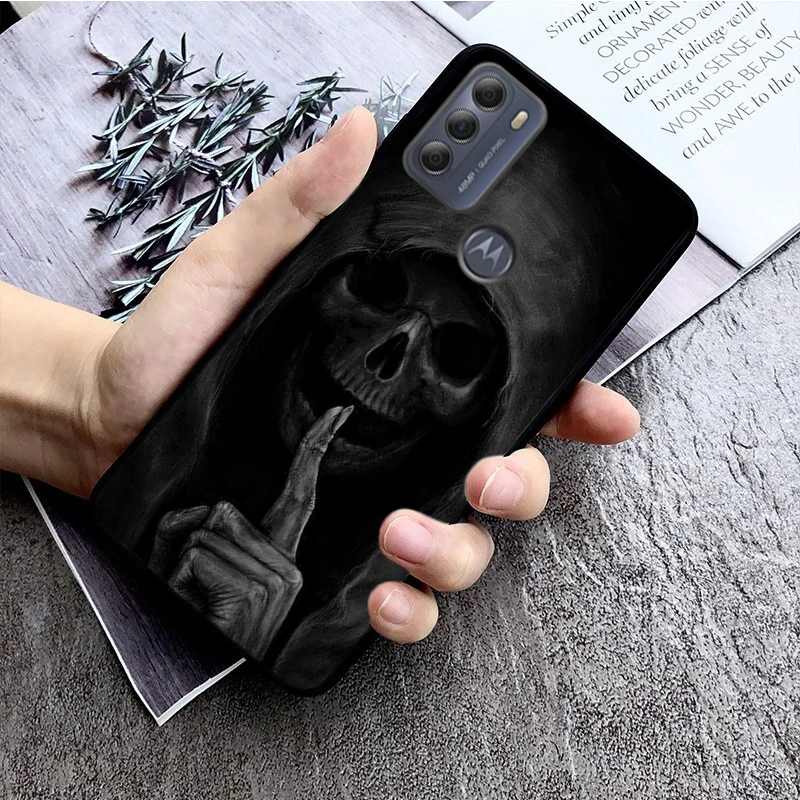 Grim Reaper Skull Phone Case for Motorola Moto G52 G 5G G50 G30 G10 G60 G Pure G Stylus G40 Fusion G Play G Power