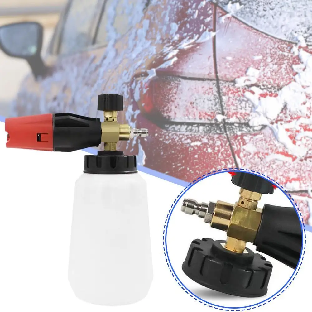 

Car Wash Accessories High Pressure Washer Foam Cannon Snow Foam Lance 1/4 Quick Connection For Car Wash Water Gun