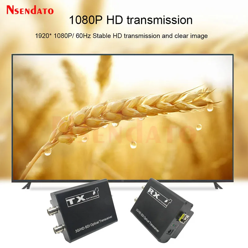 3G HD SDI 광섬유 비디오 전송 시스템 20Km 1080P SDI-광섬유 비디오 송신기 수신기 키트 Supoort 배터리 SDI 루프