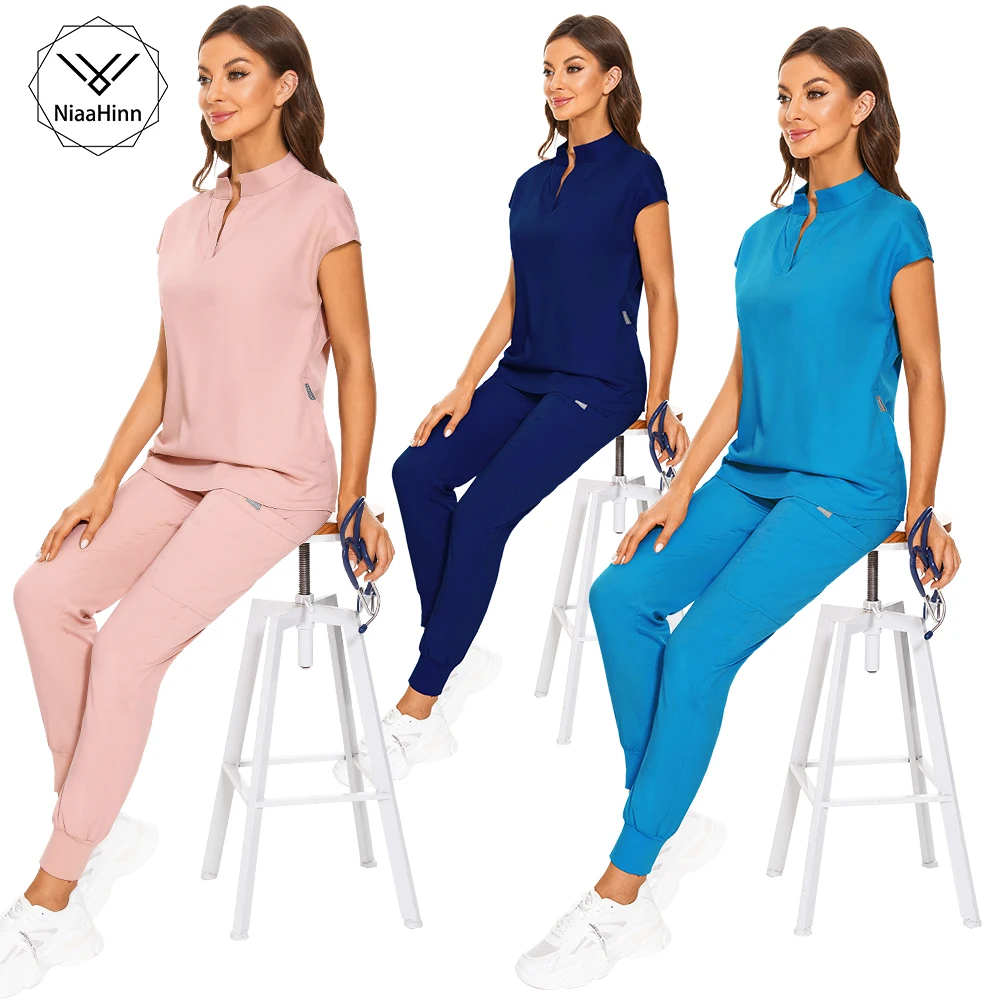 

Clinical Uniform Woman Scrubs Uniform Nursing Accessories Dental Laboratory Veterinary WorkWear Beauty Salon Skincare Scrub Sets