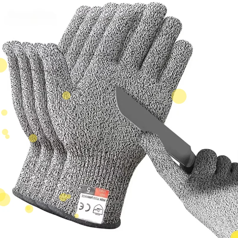 

Level 5 Safety Protection Anti-Cut Gloves Cut Proof Stab Resistant Stainless Steel Wire Metal Mesh Butcher Cut Resistant Gloves