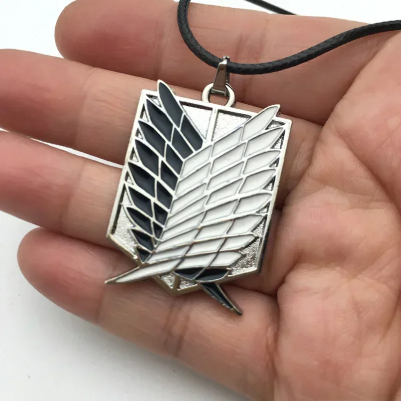 Attack On Titan Necklace Scout Regiment Eren Pendants Anime Accessories image 2