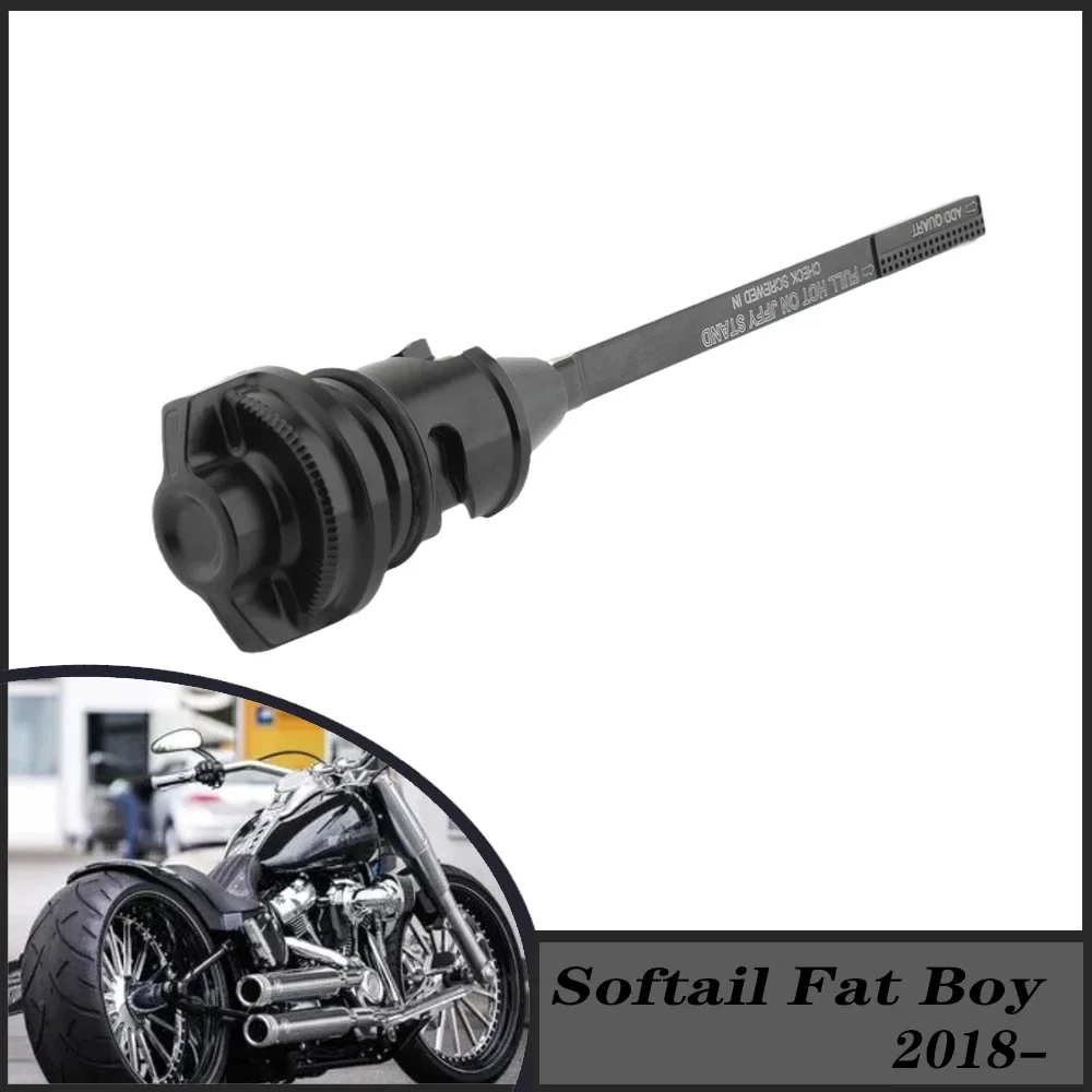 FOR Harley Softail 18-21 Models Breakout Fat Bob Street Bob Heritage Classic Deluxe CNC Aluminum Motorcycle Oil Dipstick