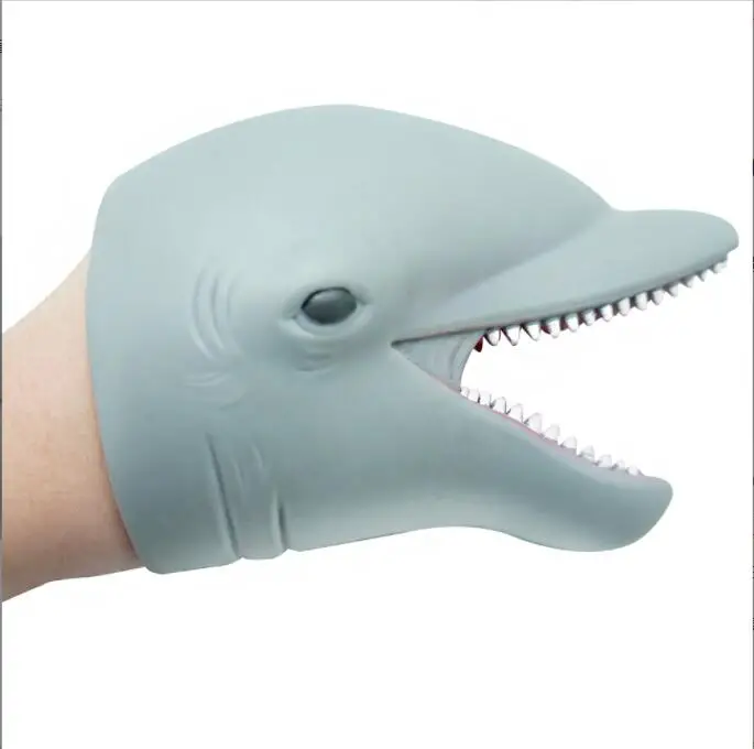 Mão fantoche dolphin mão brinquedo de fantoche seguro lifelike para piscina para praia para banho