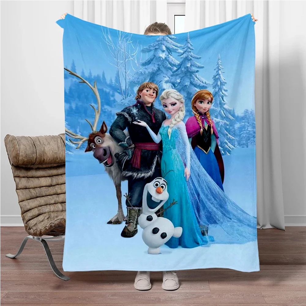 

31 Style Warm Soft Disney Cute Frozen Custom Blankets Fluffy Children and Adults Sofa Plush Bedspread Throw Blanket for Sofa Bed