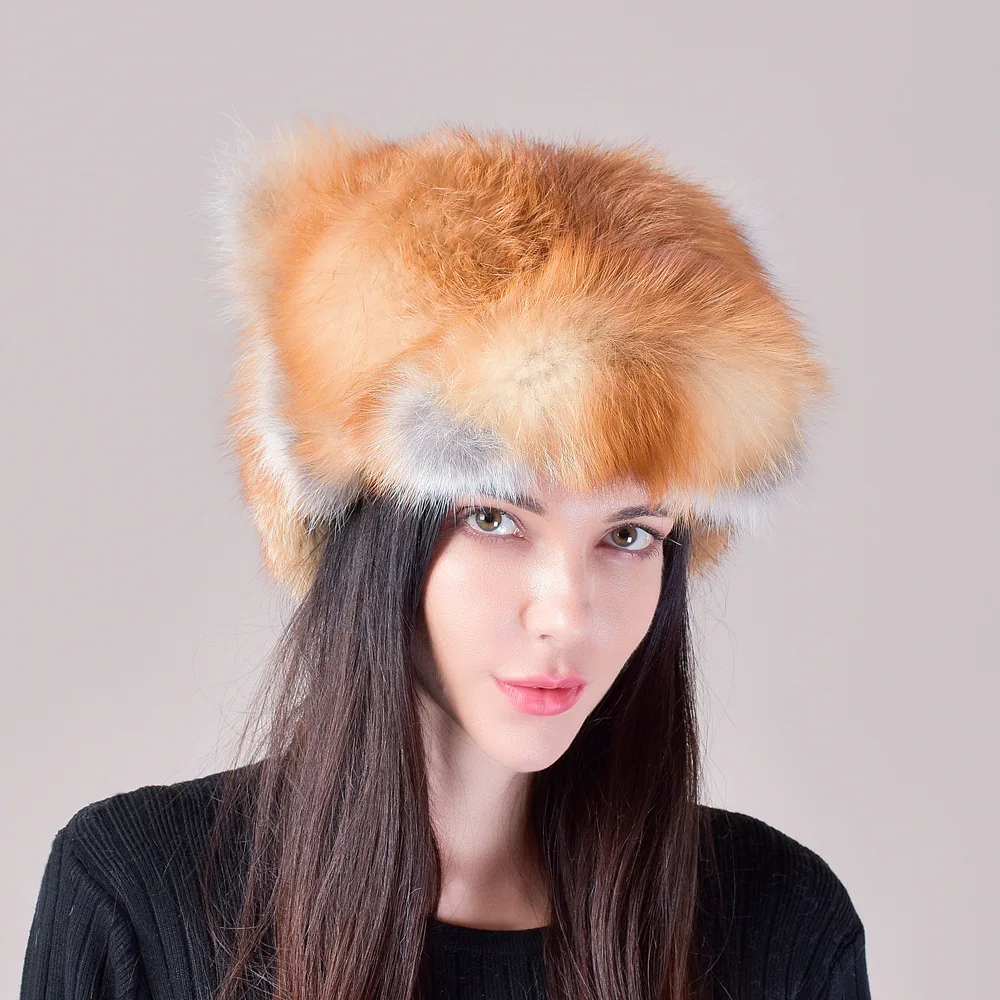 

Fox Hair Ear Protection Hat Cat Ears Tail Thunderbolt Hats Winter Windproof Warm Men and Women Universal Fur Cap