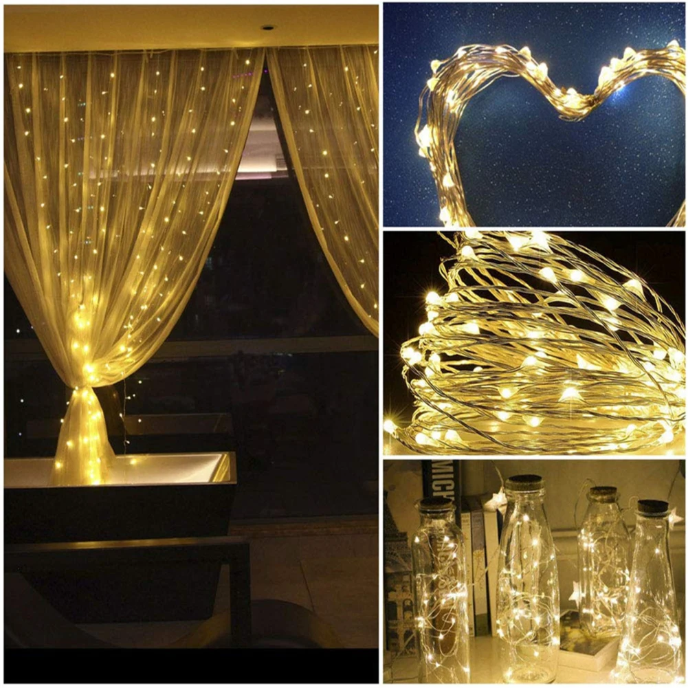 LED String Light With 8 Modes 3000K IP65 Waterproof Super Bright Fairy Lights For Garden Path Yard Decoration Wholesale