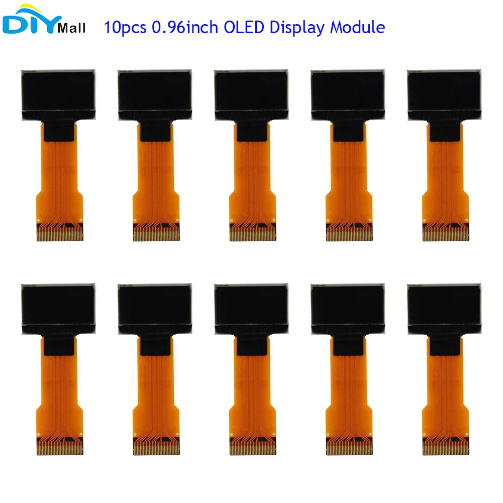 10pcs 0.96inch OLED Industrial Display Module 128*64 Passive Matrix SSD1315 Driver White Light 30Pin OLED Panel