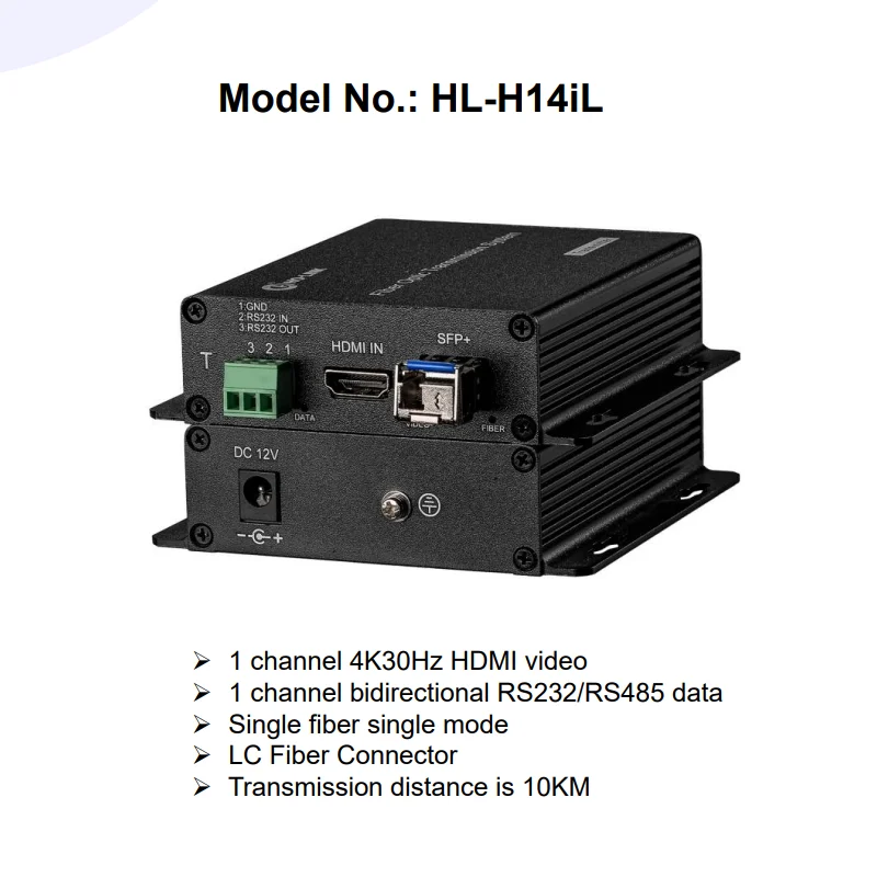 1080p HDMI, USB KVM, RS232/485 Transmission Over Optical Single Mode Fiber