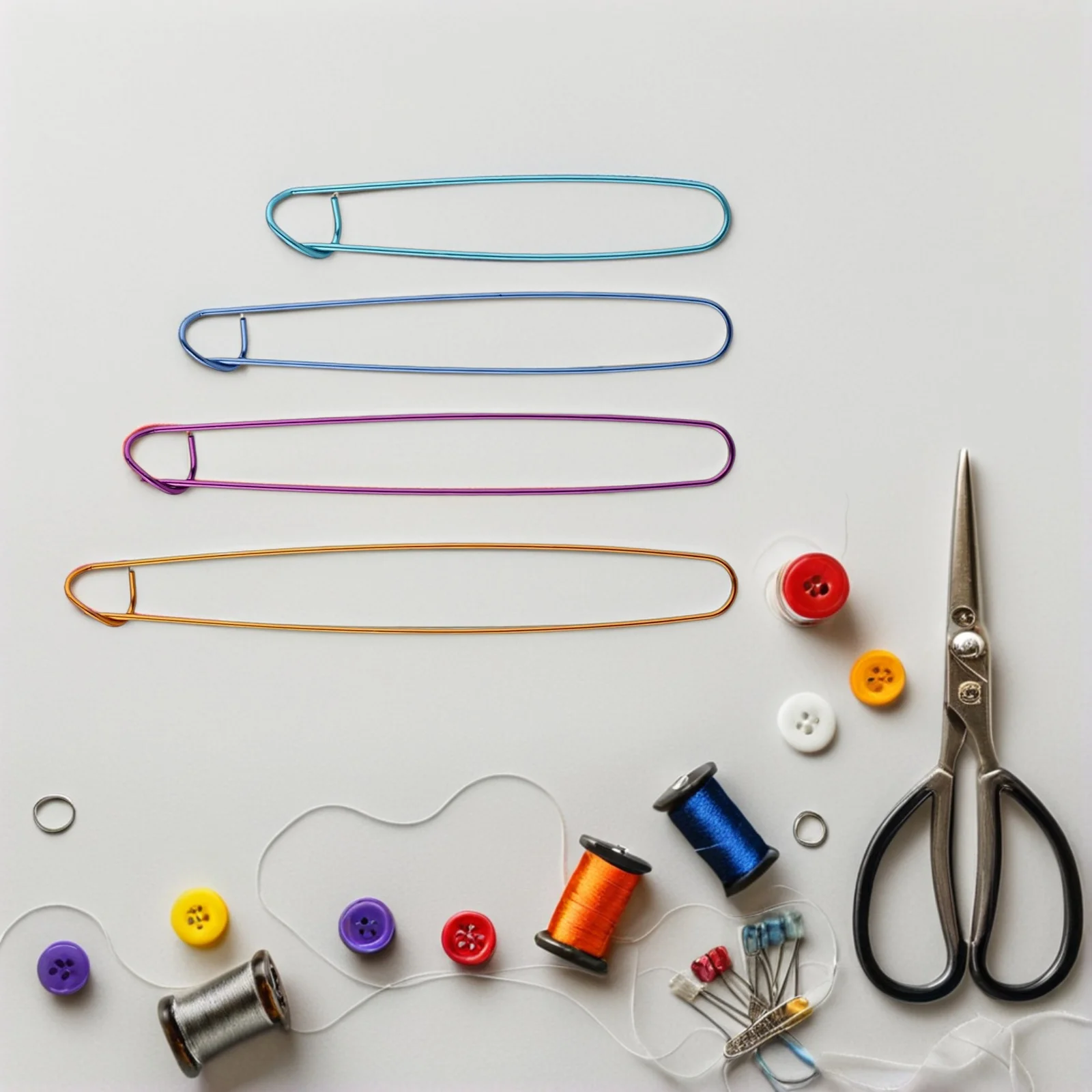 

24Pcs Yarn Stitch Holders Colorful Knitting Safety Pin Clips for Crocheting Outdoor Use Stitch Stopper Set Portable Knitting