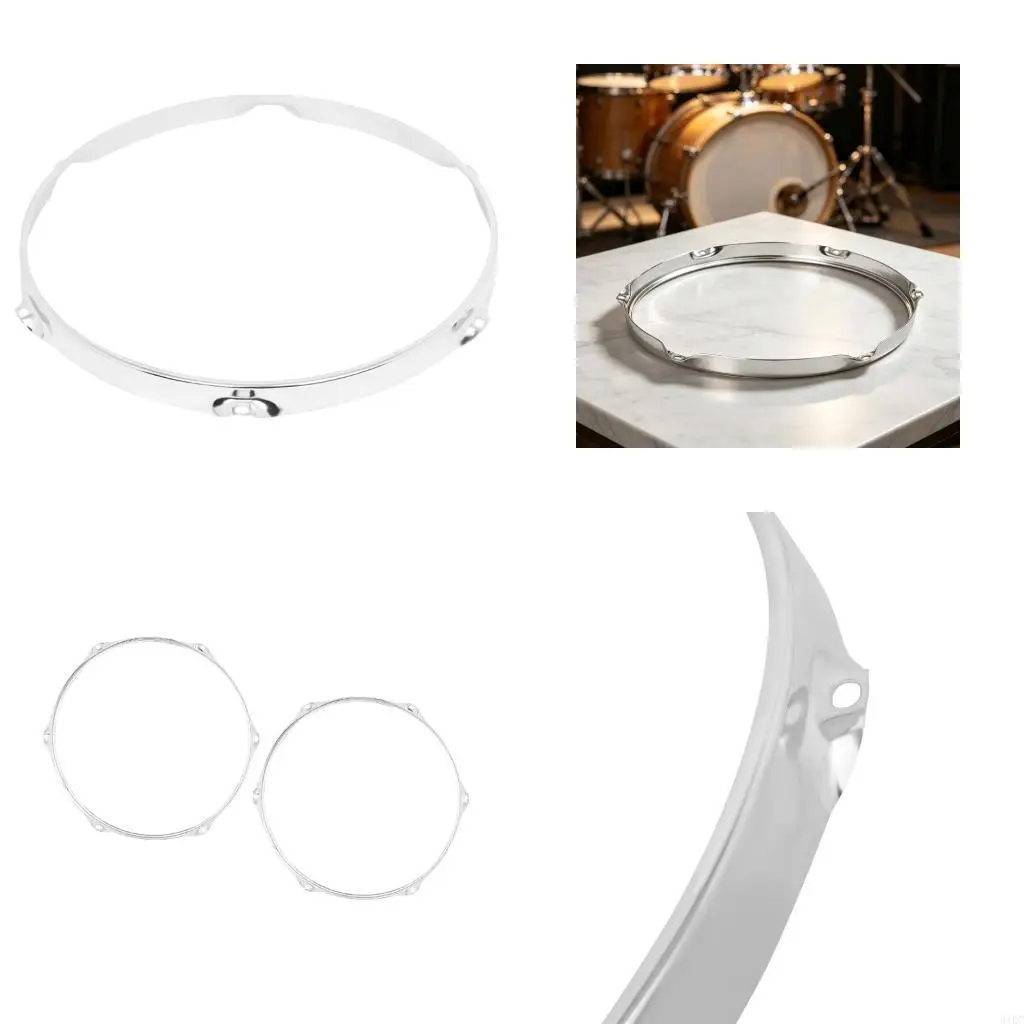  Silencers Snares Drum hoop replacement for 14 inch drums with plated steel build