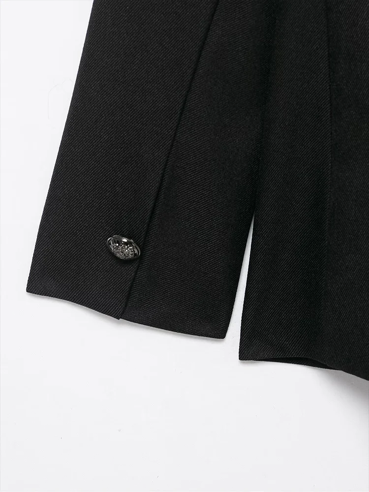 الخريف الشتاء النساء المعاطف الصوفية موضة سليم صالح مزدوجة الصدر سترة أنيقة التلبيب الدافئة الشارع الشهير سيدة ملابس خارجية أنيقة