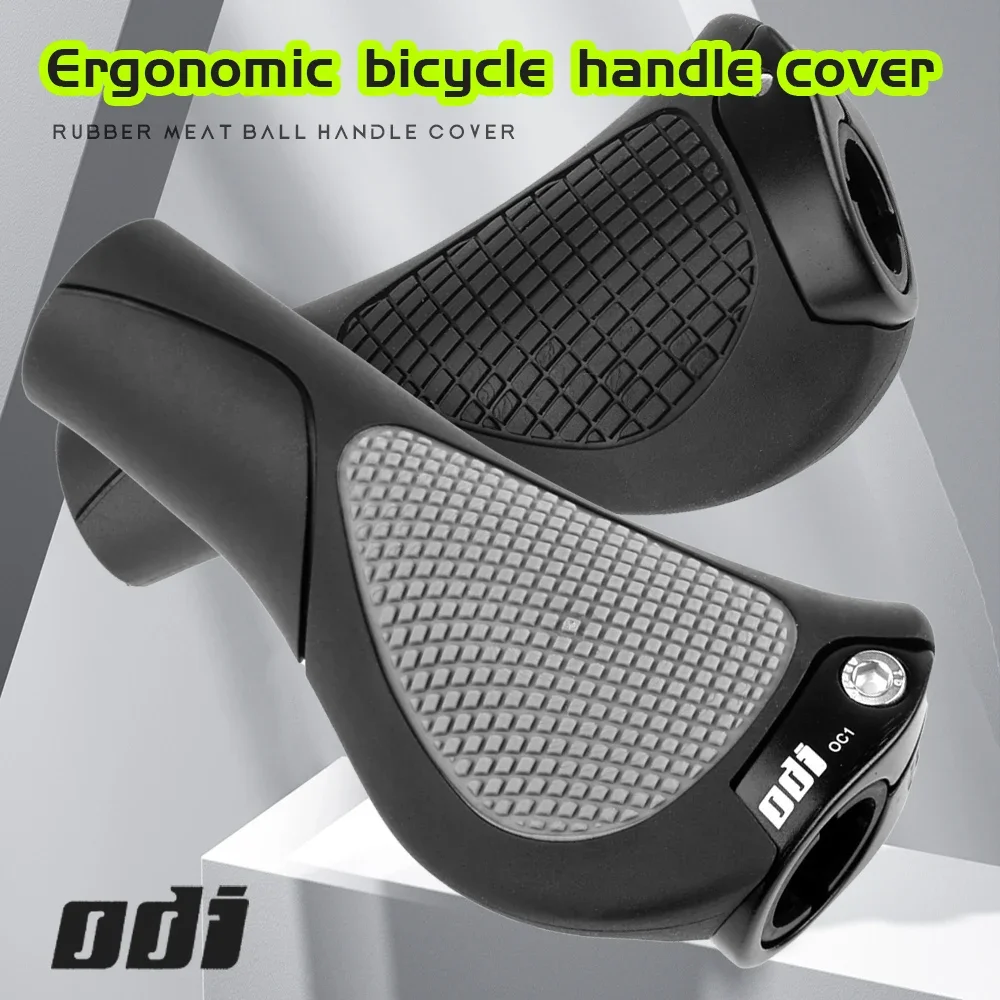 ODI OC1 Ergonomic MTB Grips 22.2mm Large Comfort Palm Pad for Anti-Slip Control and Reduced Hand Fatigue on Mountain Bikes