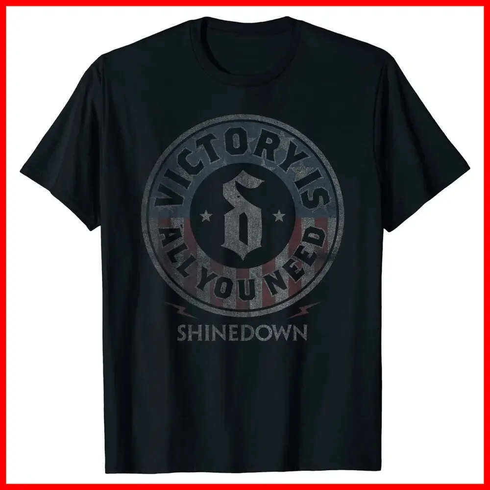 Shinedown United Seal Black Cotton T-Shirt S-5XLHigh Quality 100%Cotton Short Sleeve