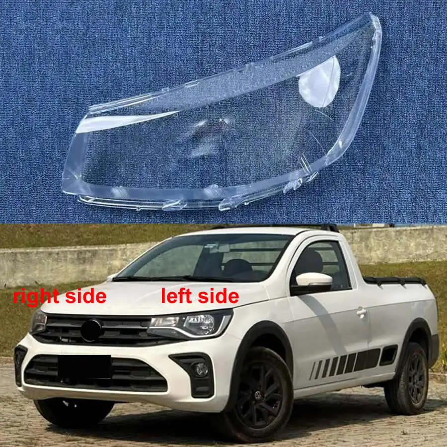 Carcasa de Faro Transparente para Volkswagen VW Saveiro 2024, Cubierta de Lente de Faro, Repuesto de Plexiglás para Auto
