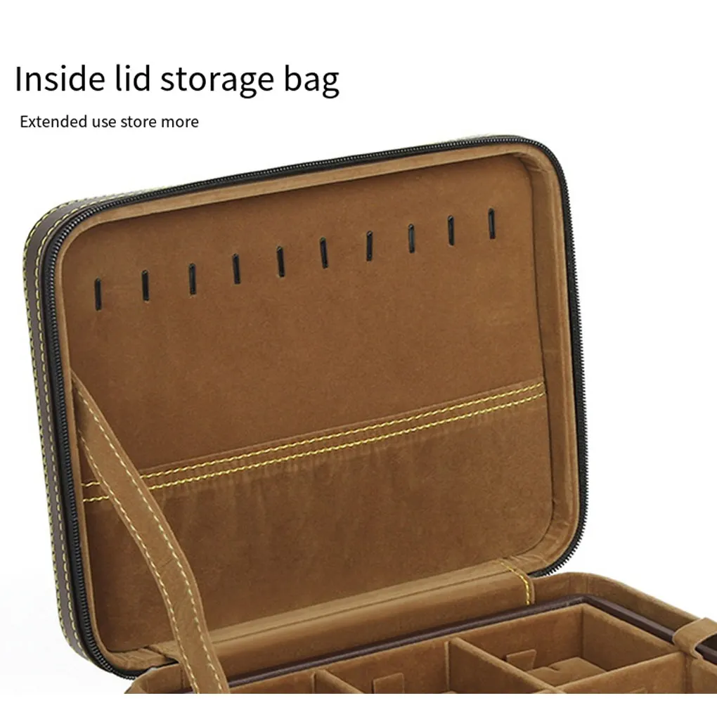 Box Storage 2 Layers Simple Boxes Jewelry Pendant Rings Pendant Chain Case Large Capacity Household Supplies Travel