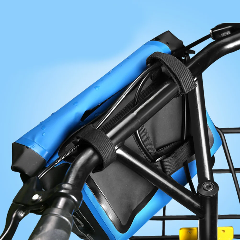 

Big Capacity Waterproof Bike Handlebar Bag for Road Mountain City Folding Bikes Easy Install Rain Resistant Cycling Front