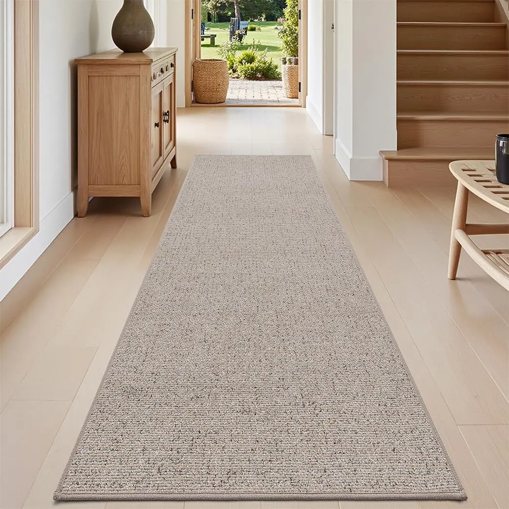

Non-Slip Runner Rug 3x8, Dirt Trapping Entryway Carpet for Hall Kitchen Bedroom Bathroom Laundry Room, Beige