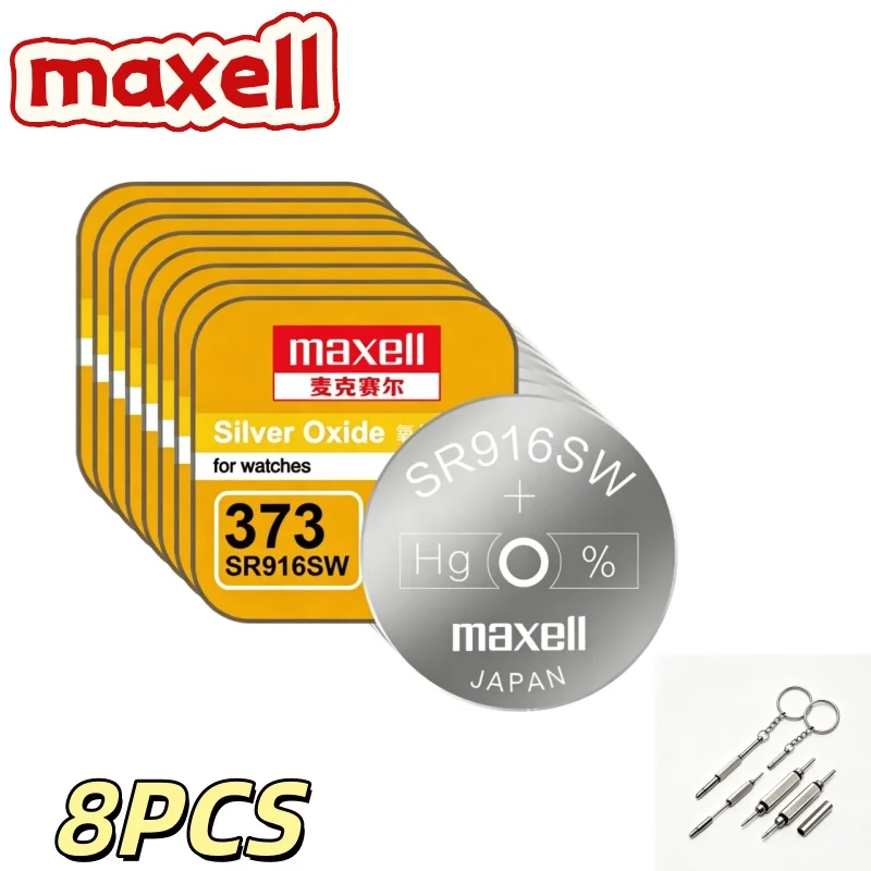 1-10PCS Maxell SR916SW 373 Zilveroxide Knoopcel Anti-Lek Lange Levensduur Niet-Oplaadbare Batterij Voor Horloges Speelgoed Elektronica