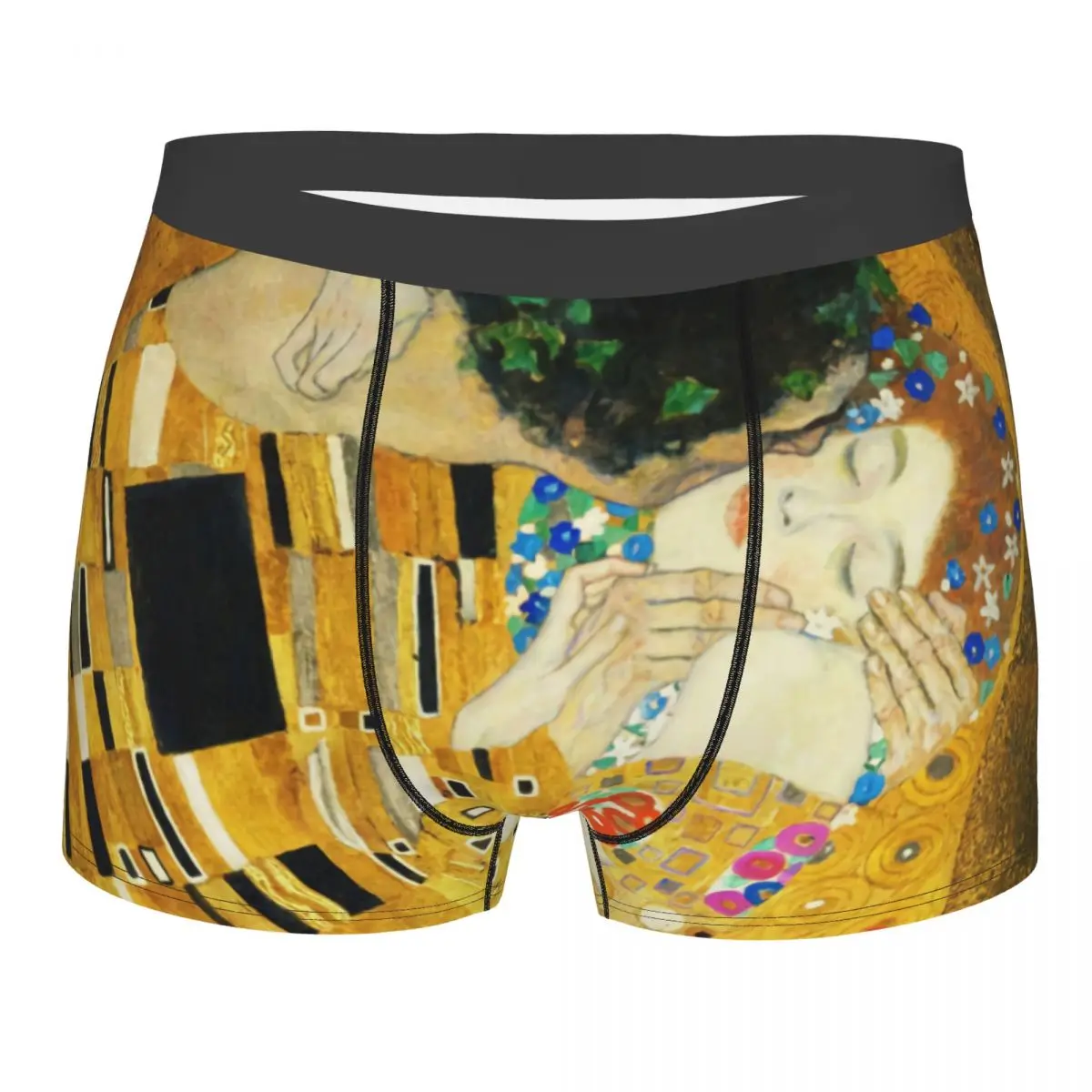 

Мужские боксеры Klimt Kiss на заказ, трусы-боксеры Gustav Klimt Freyas Art, нижнее белье, крутые трусы