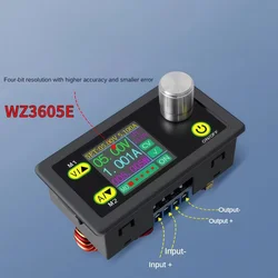 WZ3605E DC Buck Boost Converter CC CV 36V 5A Power Module Adjustable Regulated Laboratory Power Supply Voltmeter Ammeter