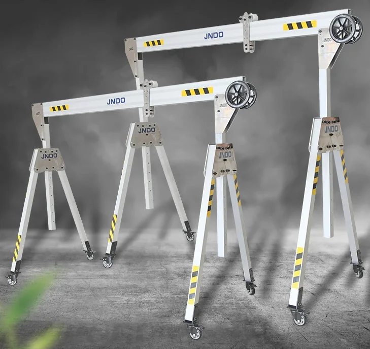 Workshop 500 kg 1000 kg Porta-gantry Hand Moving Lift Mobile Adjustable Height Portable Folding Light Aluminum Alloy Gantry