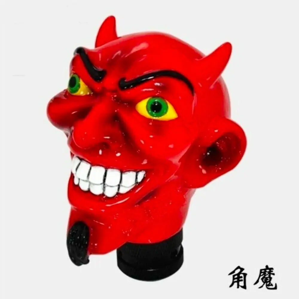 Car Interior Shift Lever Knob Manual Shifter Gear Universal Red Horn Evil Devil HeadIn