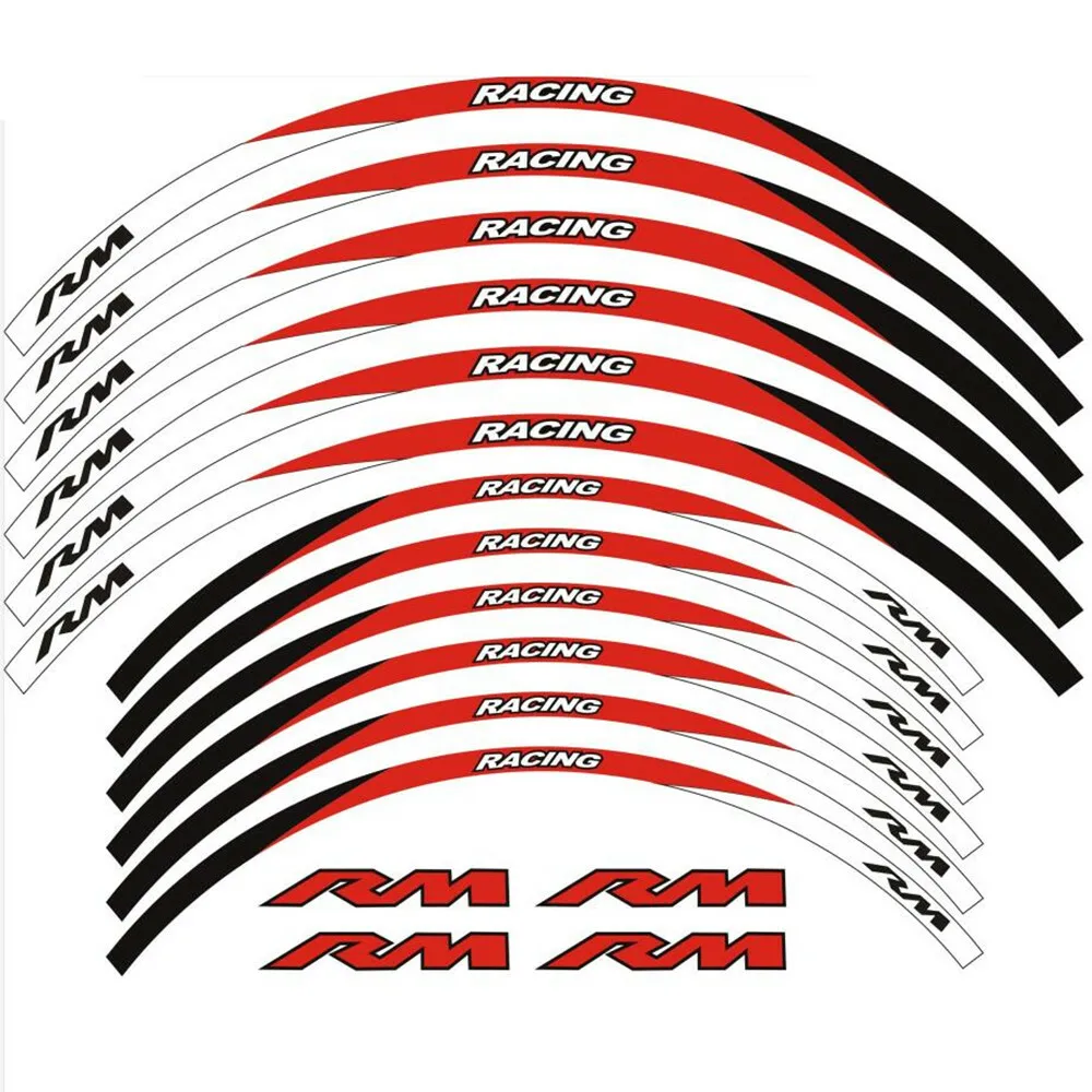 

"21 "19 WHEEL RIM STRIPES TAPE STICKERS FOR SUZUKI RM250 RM 125 1990-2008 06 07 Motorcycle Stickers Decals